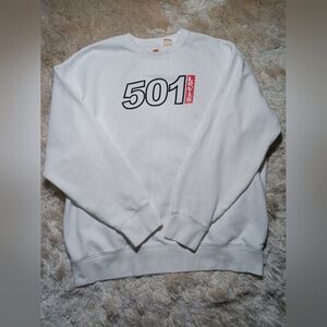 White 501 Graphic Sweatshirt